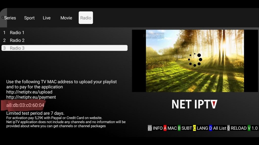 configurar net iptv